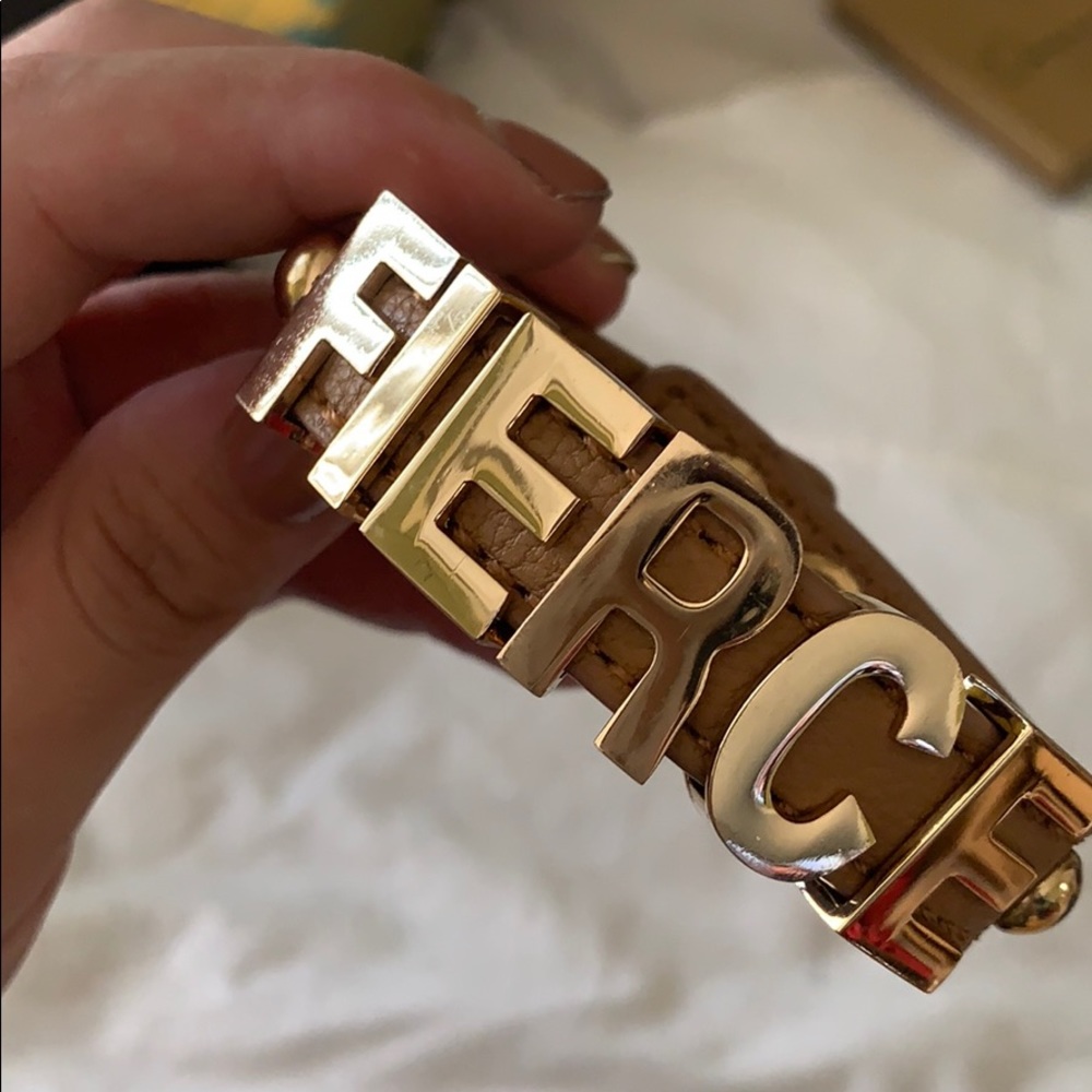 Fierce leather bracelet band